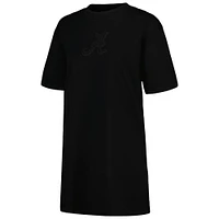 Women's Pro Standard Black Alabama Crimson Tide Tonal Neutral Mini T-Shirt Dress