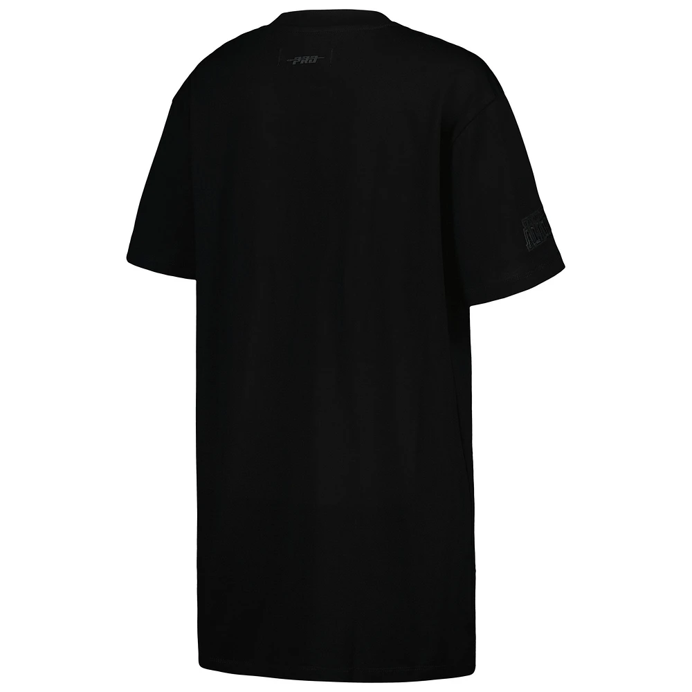 Women's Pro Standard Black Alabama Crimson Tide Tonal Neutral Mini T-Shirt Dress