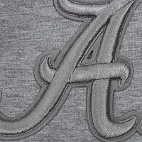 Women's Pro Standard Heather Charcoal Alabama Crimson Tide Tonal Neutral Boxy Cropped T-Shirt