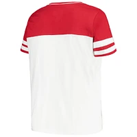 Women's Profile  White/Crimson Alabama Crimson Tide Plus Field Game V-Neck T-Shirt