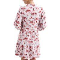 Women's Smith & Quinn White/Crimson Alabama Crimson Tide Tailgate Collection Tory Dress