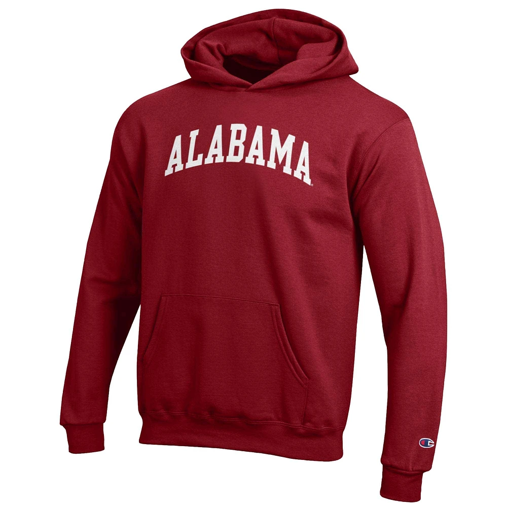 Youth Champion Crimson Alabama Tide Basic Arch Hoodie