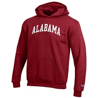 Youth Champion Crimson Alabama Tide Basic Arch Hoodie