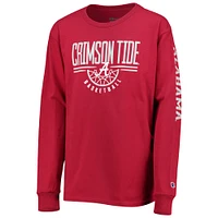 Youth Champion Crimson Alabama Tide Basketball Long Sleeve T-Shirt