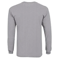 Youth Champion Gray Alabama Crimson Tide Distressed Arch Over Logo Long Sleeve T-Shirt