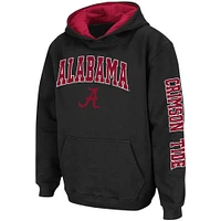 Youth Colosseum Black Alabama Crimson Tide 2-Hit Team Pullover Hoodie