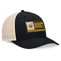 Men's Top of the World Black/Natural Alabama State Hornets Bennett Trucker Adjustable Hat