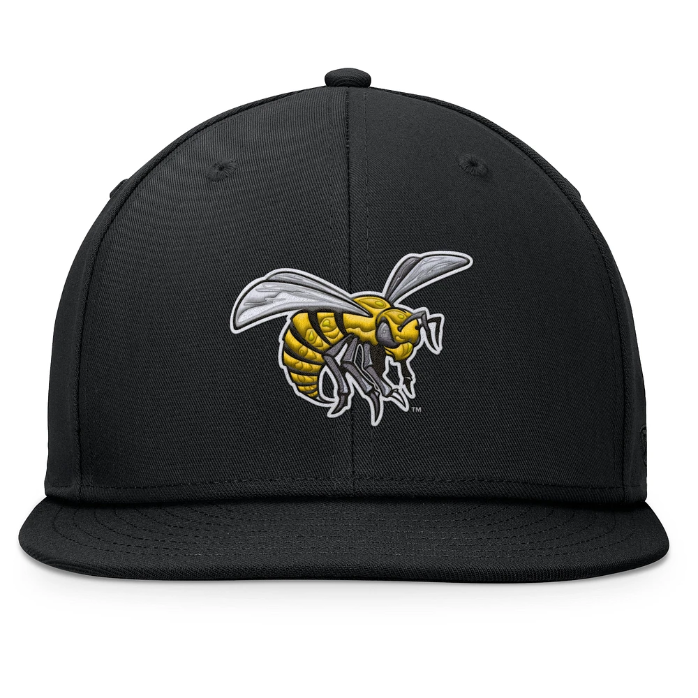 Men's Top of the World Black Alabama State Hornets Fundamental Snapback Hat