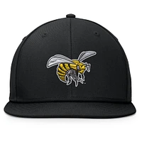 Men's Top of the World Black Alabama State Hornets Fundamental Snapback Hat