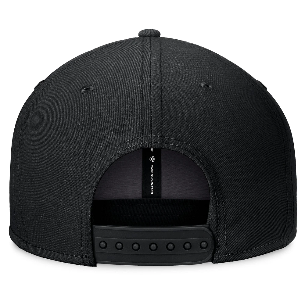 Men's Top of the World Black Alabama State Hornets Fundamental Snapback Hat