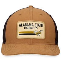 Men's Top of the World Khaki Alabama State Hornets Strive Trucker Adjustable Hat