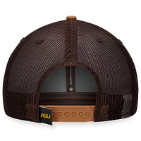 Men's Top of the World Khaki Alabama State Hornets Strive Trucker Adjustable Hat