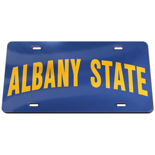 Plaque d'immatriculation classique WinCraft Albany State Golden Rams