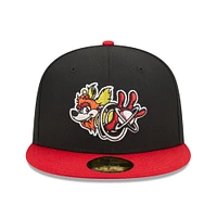 Men's New Era Black/Red Albuquerque Isotopes Marvel x Minor League 59FIFTY Fitted Hat