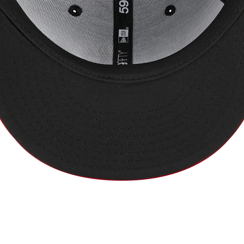 Men's New Era Black/Red Albuquerque Isotopes Marvel x Minor League 59FIFTY Fitted Hat