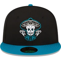 Men's New Era Black Albuquerque Isotopes Copa De La Diversion 59FIFTY Fitted Hat