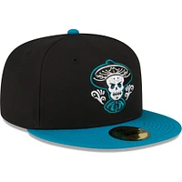 Men's New Era Black Albuquerque Isotopes Copa De La Diversion 59FIFTY Fitted Hat