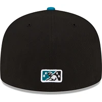 Men's New Era Black Albuquerque Isotopes Copa De La Diversion 59FIFTY Fitted Hat