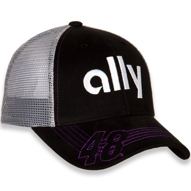 Casquette Hendrick Motorsports Team Collection pour homme noir/gris Alex Bowman ally réglable