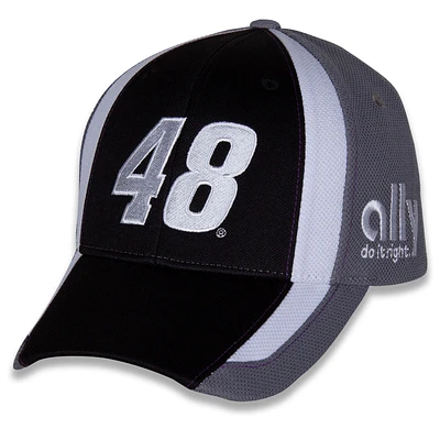 Casquette réglable Hendrick Motorsports Team Collection pour homme Alex Bowman Restart noir/gris