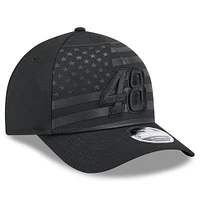 Men's New Era Black Alex Bowman American Flag 9FORTY M-Crown A-Frame Adjustable Hat