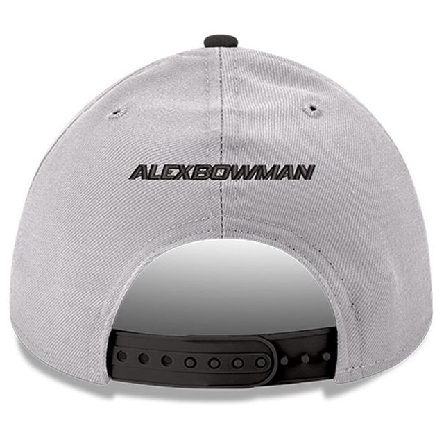 Casquette ajustable Alex Bowman 9FORTY Snapback New Era pour homme, gris/noir