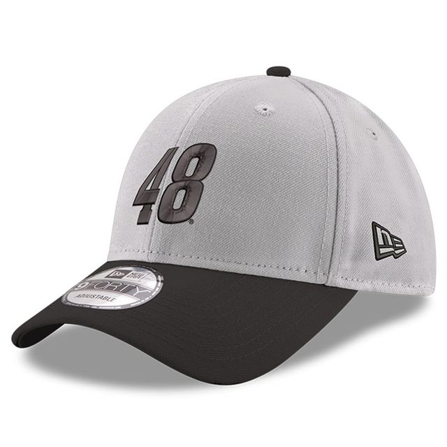 Casquette ajustable Alex Bowman 9FORTY Snapback New Era pour homme, gris/noir