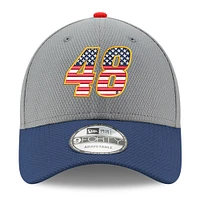 Men's New Era  Gray/Navy Alex Bowman Salute 9FORTY Adjustable Hat