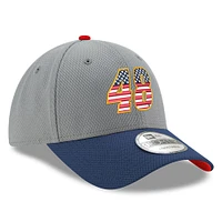 Men's New Era  Gray/Navy Alex Bowman Salute 9FORTY Adjustable Hat