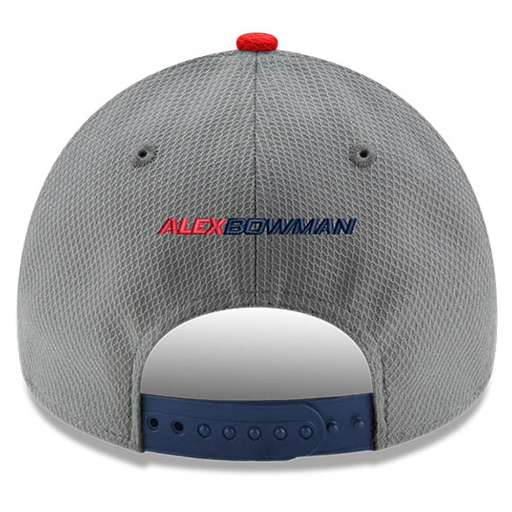 Men's New Era  Gray/Navy Alex Bowman Salute 9FORTY Adjustable Hat
