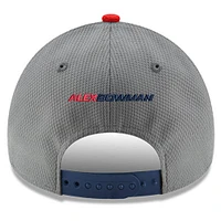 Men's New Era  Gray/Navy Alex Bowman Salute 9FORTY Adjustable Hat