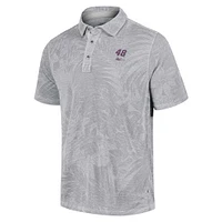 Men's Tommy Bahama Gray Alex Bowman Santiago Paradise Polo