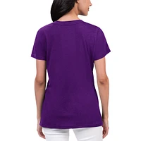 Women's G-III 4Her by Carl Banks Purple Alex Bowman Key Move V-Neck T-Shirt