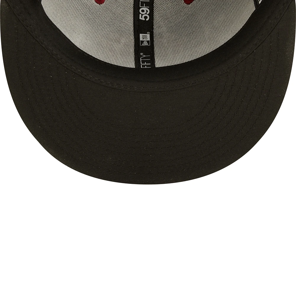 Men's New Era Black Altoona Curve Authentic Collection Team Home 59FIFTY Fitted Hat