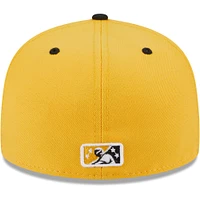 Men's New Era Black Altoona Curve Theme Nights Allegheny Yinzers  59FIFTY Fitted Hat