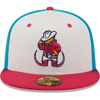 Men's New Era White/Coral Pointy Boots De Amarillo Copa La Diversion 59FIFTY Fitted Hat