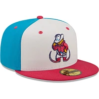 Men's New Era White/Coral Pointy Boots De Amarillo Copa La Diversion 59FIFTY Fitted Hat