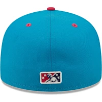Men's New Era White/Coral Pointy Boots De Amarillo Copa La Diversion 59FIFTY Fitted Hat