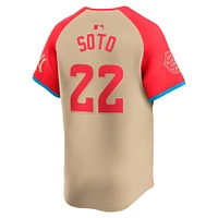 Men's Nike Juan Soto Cream American League 2024 MLB All-Star Game Limited Player Jersey