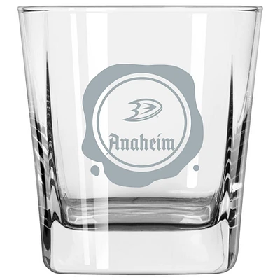 Anaheim Ducks 14oz. Frost Stamp Old Fashioned Glass