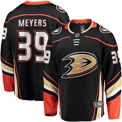 Fanatics pour hommes Ben Meyers noir Anaheim Ducks Home Premier Breakaway Player - Maillot