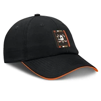 Men's Fanatics Black/Orange Anaheim Ducks Authentic Pro Ripstop Adjustable Hat