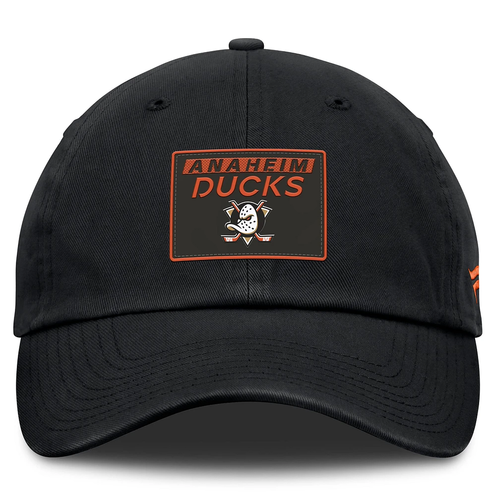 Men's Fanatics Black Anaheim Ducks Authentic Pro Prime Adjustable Hat