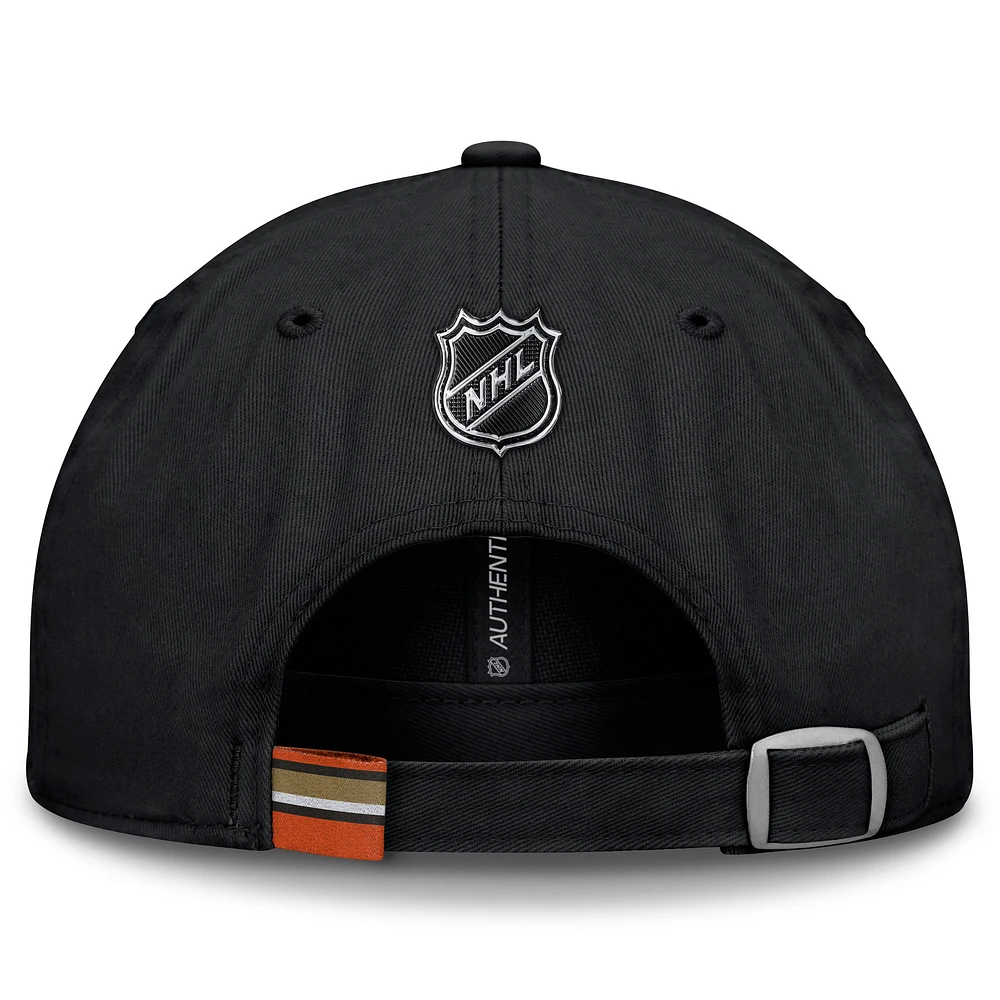 Men's Fanatics Black Anaheim Ducks Authentic Pro Prime Adjustable Hat