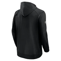 Men's Fanatics  Black Anaheim Ducks Authentic Pro Rink Fleece Pullover Hoodie