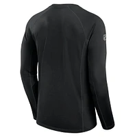 Men's Fanatics Black Anaheim Ducks Authentic Pro Rink Tech Long Sleeve T-Shirt