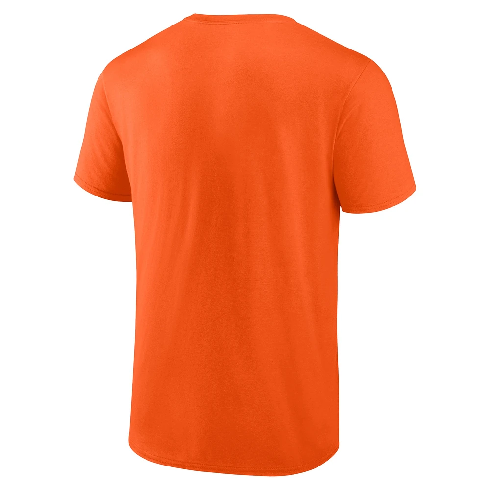 T-shirt fanatiques orange pour hommes, Anaheim Ducks Represent