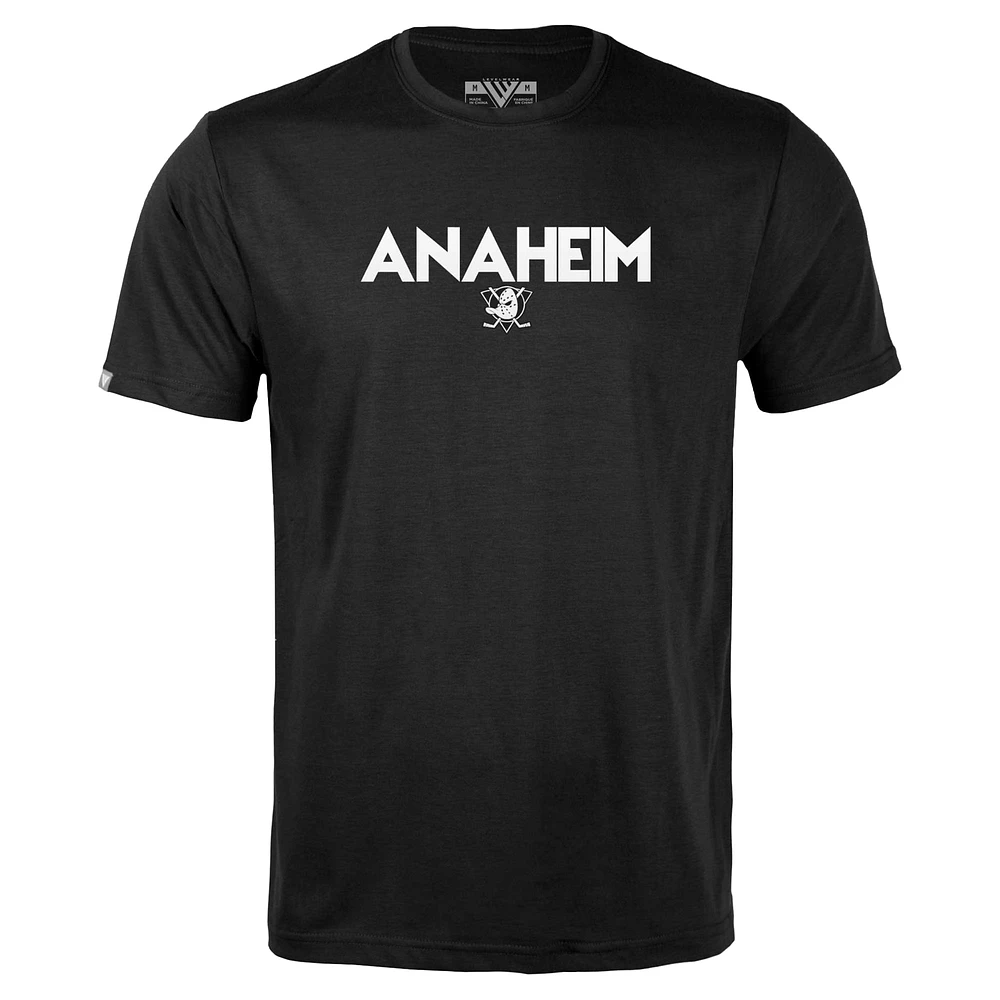 T-shirt capsule Richmond City pour homme, noir, Anaheim Ducks