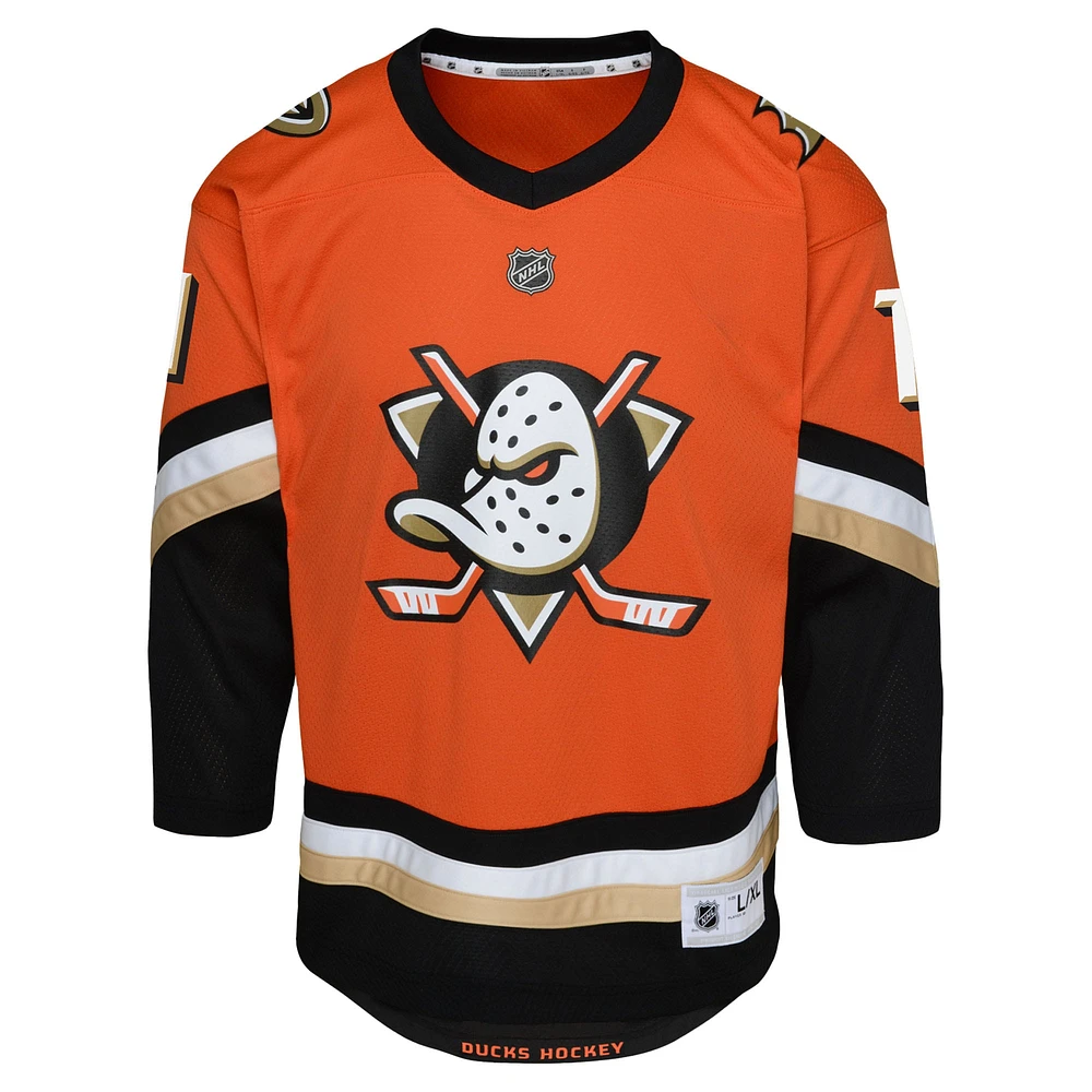 Preschool Trevor Zegras Orange Anaheim Ducks Replica Player Jersey