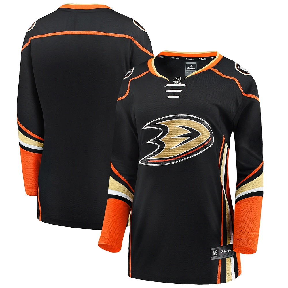 Maillot Fanatics noir Anaheim Ducks Breakaway Domicile pour femmes